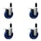Service Caster 5'' Solid Poly Swivel 1-1/4'' Expanding Stem Caster Set Total Lock Brake, 4PK SCC-EXTTL20S514-SPUS-114-4 - alternate 1